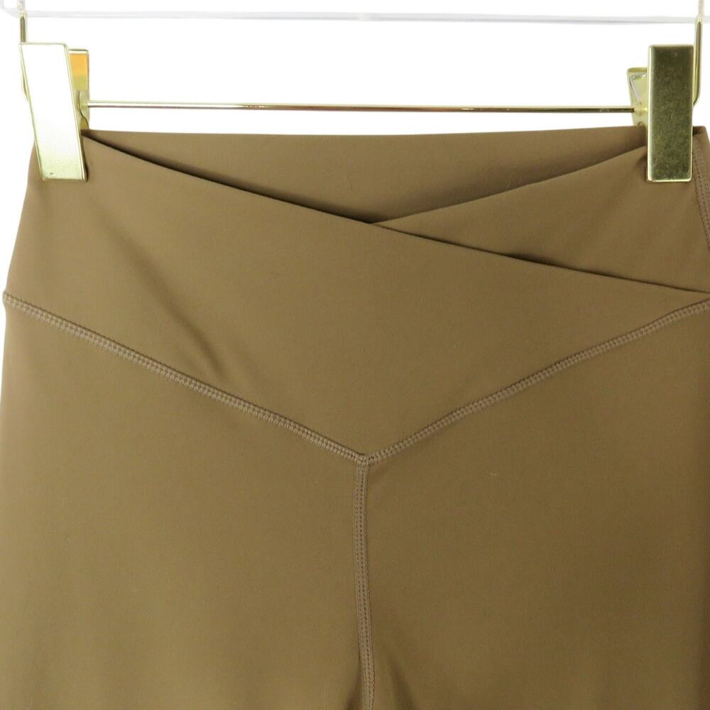 Sunzel Tan Beige Cross Over Waist Leggings Size Medium High Waist - Picture 7 of 9